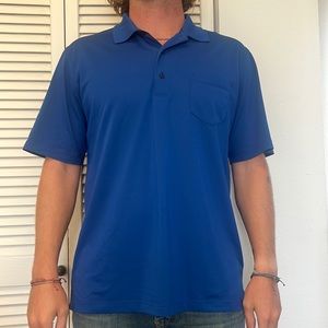 Blue Greg Norman Golf Polo